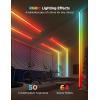 imageGovee RGBIC LED Strip Lights 164ft with Covers Smart LED Lights for Bedroom Work with Alexa and Google Assistant LED Diffuser Channel with Srtip Lights Skirting Lines Studio Cabinet164ft