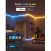imageGovee RGBIC LED Strip Lights 164ft with Covers Smart LED Lights for Bedroom Work with Alexa and Google Assistant LED Diffuser Channel with Srtip Lights Skirting Lines Studio Cabinet164ft