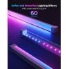 imageGovee RGBIC LED Strip Lights 164ft with Covers Smart LED Lights for Bedroom Work with Alexa and Google Assistant LED Diffuser Channel with Srtip Lights Skirting Lines Studio Cabinet164ft
