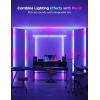 imageGovee RGBIC LED Strip Lights 164ft with Covers Smart LED Lights for Bedroom Work with Alexa and Google Assistant LED Diffuser Channel with Srtip Lights Skirting Lines Studio Cabinet164ft