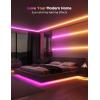 imageGovee RGBIC LED Strip Lights 164ft with Covers Smart LED Lights for Bedroom Work with Alexa and Google Assistant LED Diffuser Channel with Srtip Lights Skirting Lines Studio Cabinet164ft