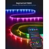 imageGovee RGBIC LED Strip Lights Smart LED Lights for Bedroom Bluetooth LED Lights APP Control DIY Multiple Colors on One Line Color Changing LED Strip Lighting Music Sync Home Decor 164ft656ft
