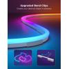 imageGovee RGBIC Neon Lights LED Smart Neon Rope Light 2 Works with Matter Alexa Google Assistant Custom DIY Neon Strip Lights for Bedroom and Holiday Decor Softer Material 328ft WhiteWhite