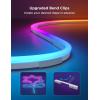 imageGovee RGBIC Neon Lights LED Smart Neon Rope Light 2 Works with Matter Alexa Google Assistant Custom DIY Neon Strip Lights for Bedroom and Holiday Decor Softer Material 328ft WhiteWhite