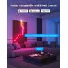 imageGovee RGBIC Neon Lights LED Smart Neon Rope Light 2 Works with Matter Alexa Google Assistant Custom DIY Neon Strip Lights for Bedroom and Holiday Decor Softer Material 328ft WhiteWhite