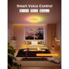 imageGovee Smart Ceiling Light 4300LM RGBIC LED Ceiling Light Fixture Works with Matter Flush Mount Light Fixture DIY Colors 2700K6500K Dimmable for Bedroom Living Room 15 Inch 1 Pack
