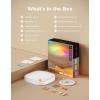 imageGovee Smart Ceiling Light RGBIC LED Square Ceiling Light Fixture Works with Matter 2400LM Flush Mount Light Fixture DIY Colors 2700K6500K Dimmable for Bedroom Living Room 12 Inch 1 Pack