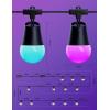 imageGovee Smart Outdoor String Lights 2 144ft Outdoor Lights with Dimmable Warm White LED Bulbs 47 Scene Modes for Patio Backyard Balcony IP65 Waterproof Works with Alexa App Control96ft