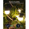 imageGovee Smart Outdoor String Lights 2 144ft Outdoor Lights with Dimmable Warm White LED Bulbs 47 Scene Modes for Patio Backyard Balcony IP65 Waterproof Works with Alexa App Control144ft