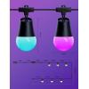 imageGovee Smart Outdoor String Lights 2 144ft Outdoor Lights with Dimmable Warm White LED Bulbs 47 Scene Modes for Patio Backyard Balcony IP65 Waterproof Works with Alexa App Control48ft