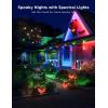 imageGovee Smart Outdoor String Lights H7015 48ft RGBIC Outdoor Lights with 15 Dimmable LED Bulbs IP65 Waterproof Color Changing Warm White Lights with 47 Scene Modes for Patio Backyard App Control24ft