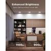 imageGovee Smart Recessed Lighting 6 Inch Matter RGBIC LED Recessed Light Work with Alexa Google Assistant Dimmable 1100LM Canless Downlight with Junction Box for Living Room Bedroom Kitchen 4 Pack6 Inch