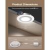 imageGovee Smart Recessed Lighting 6 Inch Matter RGBIC LED Recessed Light Work with Alexa Google Assistant Dimmable 1100LM Canless Downlight with Junction Box for Living Room Bedroom Kitchen 4 Pack4 Inch