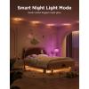 imageGovee Smart Recessed Lighting 6 Inch Matter RGBIC LED Recessed Light Work with Alexa Google Assistant Dimmable 1100LM Canless Downlight with Junction Box for Living Room Bedroom Kitchen 4 Pack6 Inch