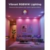 imageGovee Smart Recessed Lighting 6 Inch Matter RGBIC LED Recessed Light Work with Alexa Google Assistant Dimmable 1100LM Canless Downlight with Junction Box for Living Room Bedroom Kitchen 4 Pack4 Inch