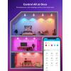 imageGovee Smart Recessed Lighting 6 Inch WiFi Bluetooth Direct Connect RGBWW LED Downlight 65 Scene Mode Canless Recessed Light Work with Alexa ampamp Google Assistant with Junction Box 1100 Lumen 4 Pack4 Inch