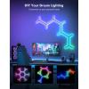 imageGovee x Evangelion Glide Y Lights RGBIC Gaming Wall Lights Smart WiFi Gaming Lights with Music Sync Work with Alexa and Google Assistant DIY and Timer Feature 5 Pack for Gaming Room7 Packs