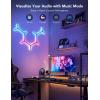 imageGovee x Evangelion Glide Y Lights RGBIC Gaming Wall Lights Smart WiFi Gaming Lights with Music Sync Work with Alexa and Google Assistant DIY and Timer Feature 5 Pack for Gaming Room7 Packs