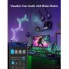 imageGovee x Evangelion Glide Y Lights RGBIC Gaming Wall Lights Smart WiFi Gaming Lights with Music Sync Work with Alexa and Google Assistant DIY and Timer Feature 5 Pack for Gaming Room5 Packs