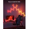 imageGovee x Evangelion Glide Y Lights RGBIC Gaming Wall Lights Smart WiFi Gaming Lights with Music Sync Work with Alexa and Google Assistant DIY and Timer Feature 5 Pack for Gaming Room7 Packs