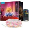 imageGovee Christmas Lights 2 RGBWIC 99FT 300LEDs Holiday String Lights with Shape Mapping Function Smart LED Decoration for Indoor Outdoor Tree 130 Preset Scenes Voice and APP Control Green WireClear
