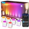 imageGovee Cube Wall Sconces RGBIC LED Wall Light Works with Alexa WiFi Smart Lights for Room Decor Color Changing Indoor Light Fixture for Bedroom Dining Room Music Sync Adjustable Cables 15ft