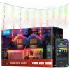 imageGovee Icicle Lights Smart RGBIC Christmas Lights for Outside 66ft with 800 LEDs Christmas Icicle Light for Outdoor IP67 Waterproof Music Sync Voice Control 78 Scene Modes for Holiday Decor66ft