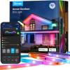 imageGovee Outdoor LED Strip Lights 984ft Smart Outdoor Lights Work with Alexa and Google Assistant App Control IP65 Waterproof RGBIC Lights for Patio Eave Party Decorations984ft