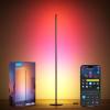 imageGovee RGBIC Floor Lamp Basic LED Corner Lamp Works with Alexa 1000 Lumen Smart Modern Floor Lamp with Music Sync and 16 Million DIY Colors Color Changing Standing Lamp for Bedroom Living Room BlackBlack