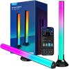 imageGovee RGBIC Light Bars 15 Inches WiFi TV Backlight Suitable for 4570 inch TVs Smart Light Bars with Multiple Placement Options Work with Alexa and Google Assistant BlackBlack