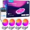 imageGovee Smart Recessed Lighting 6 Inch WiFi Bluetooth Direct Connect RGBWW LED Downlight 65 Scene Mode Canless Recessed Light Work with Alexa ampamp Google Assistant with Junction Box 1100 Lumen 4 Pack4 Inch