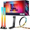 imageGovee TV Backlight 3 Lite Kit 118ft RGBICW WiFi TV LED Strip Lights for 5565in TVs with Camera and 15 Inches Smart Light Bars with 4in1 Light Beads  Works with Alexa ampamp Google Home