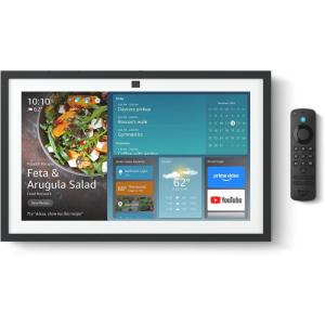 imageAmazon Echo Show 21 newest model Full HD 21quot kitchen hub for home organization with builtin Fire TV and Alexa15inch