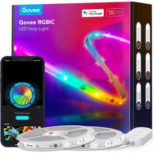 imageGovee 656 feet RGBIC LED Strip Lights for Bedroom Smart Strip Lights Alexa Compatible Color Changing LED Lights Home Decor 2 Rolls of 328 feet656ft