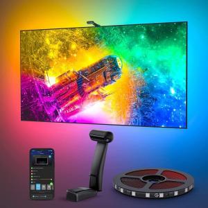imageGovee Envisual TV LED Backlight T2 with Dual Cameras 118ft RGBIC WiFi LED Strip Lights for 5565 inch TVs Double Strip Light Beads for Home Decorations Smart App Control Music Sync118FT for 5565 TV