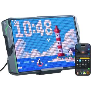 imageGovee Gaming Pixel Light RGBIC LED Panel with Realtime Info Display 150 Scene Modes ampamp DIY Options Smart Pixel Lights WiFi Only Works with Alexa Ideal for Game Room Decor 52x32 Pixels1047591