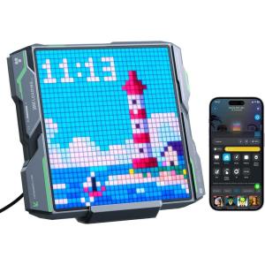 imageGovee Gaming Pixel Light RGBIC LED Panel with Realtime Info Display 150 Scene Modes ampamp DIY Options Smart Pixel Lights WiFi Only Works with Alexa Ideal for Game Room Decor 52x32 Pixels728591
