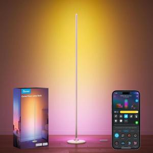 imageGovee RGBIC Floor Lamp Basic LED Corner Lamp Works with Alexa 1000 Lumen Smart Modern Floor Lamp with Music Sync and 16 Million DIY Colors Color Changing Standing Lamp for Bedroom Living Room BlackChampagne