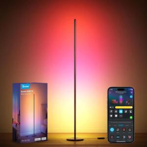 imageGovee RGBIC Floor Lamp Basic LED Corner Lamp Works with Alexa 1000 Lumen Smart Modern Floor Lamp with Music Sync and 16 Million DIY Colors Color Changing Standing Lamp for Bedroom Living Room BlackBlack