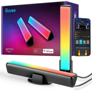 imageGovee Smart LED Light Bars Work with Alexa and Google Assistant RGBICWW WiFi TV Backlights with Scene and Music Modes for Gaming Pictures PC Room Decoration