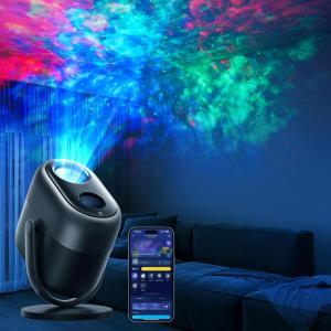 imageGovee Star Projector Lights 7Zone Colorful Nebula Effect Work with Matter 540ft Coverage LED Ceiling Night Lights for Bedroom 50 Scenes 18 White Noise Room Decor Gifts for Kids Sleep Lamp