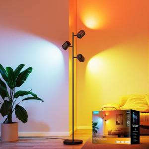 imageGovee Tree Floor Lamp Compatible with Matter 3 Rotatable Lights with LuminBlend Technology Standing Lamp with 64 Dynamic Scenes Music Sync Ideal Floor Lamp for Bedroom Living Room Reading Room