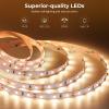 imageGovee White LED Strip Lights Upgraded 164ft Dimmable LED Light Strip 6500K Bright Daylight White Strong Adhesive 300 LEDs Flexible Tape Lights for Mirror Kitchen Cabinet Bedroom Christmas DecorWarm White
