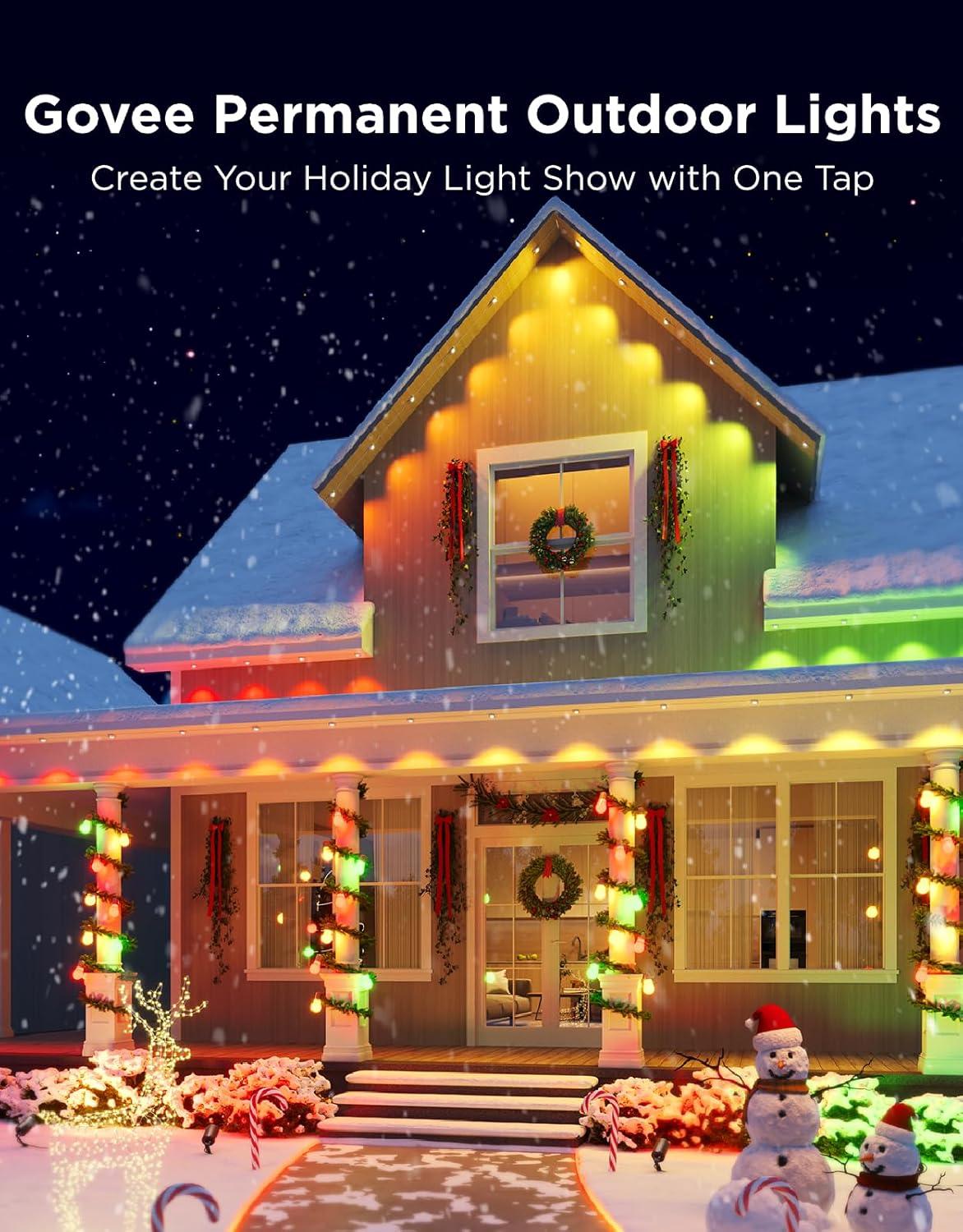 imageGovee Driver Module for 100ft 150ft and 200ft Permanent Outdoor Lights Pro H706A H706B and H706C Voltage Transformer Help to Maximum Extend to 200ft White VersionWhite