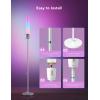 imageGovee RGBIC Cylinder Floor Lamp LED Corner Floor Lamp with WiFi App Control Smart Lamp with 64 Scenes DIY Mode Music Sync 1500 Lumens Modern Lamp for Bedroom Living Room