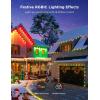 imageGovee Outdoor LED Strip Lights 45 RGBIC LED Lights 100FT String Lights with 65 Scene Modes Halloween Decoration Work with Alexa Google APP Control IP65 Waterproof100ft