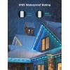 imageGovee Outdoor LED Strip Lights 45 RGBIC LED Lights 100FT String Lights with 65 Scene Modes Halloween Decoration Work with Alexa Google APP Control IP65 Waterproof100ft