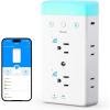imageGovee Smart Plug Outlet Extender 3Sided Smart Power Strips with 2 Smart Outlets ampamp 2 USB Ports with RGB Night Light APP ampamp Voice Control Surge ampamp Overload Protection for Home Office