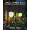 imageGovee Outdoor Chromatic String Lights 656ft RGBIC Outdoor Lights 55 RGB LEDs per Bulb UniIC Control 111 Scenes IP67 Waterproof String lights compatible with Alexa Google Matter App Control328ft