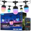 imageGovee Outdoor Chromatic String Lights 656ft RGBIC Outdoor Lights 55 RGB LEDs per Bulb UniIC Control 111 Scenes IP67 Waterproof String lights compatible with Alexa Google Matter App Control656ft
